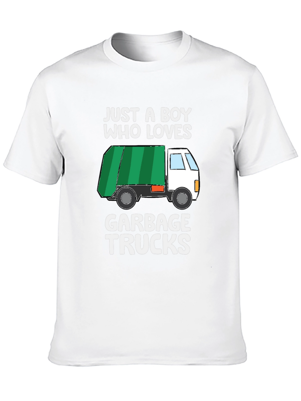 Boy Who Loves Garbage Trucks Graphic T-Shirt