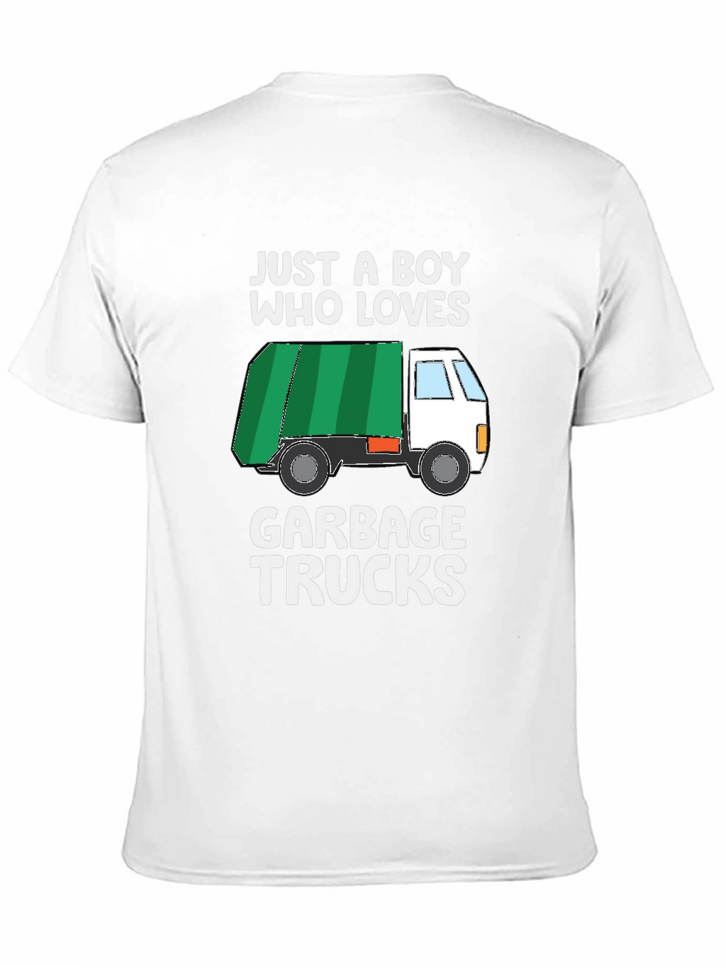 Boy Who Loves Garbage Trucks Graphic T-Shirt