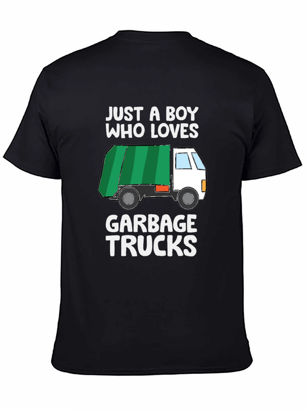 Boy Who Loves Garbage Trucks Graphic T-Shirt