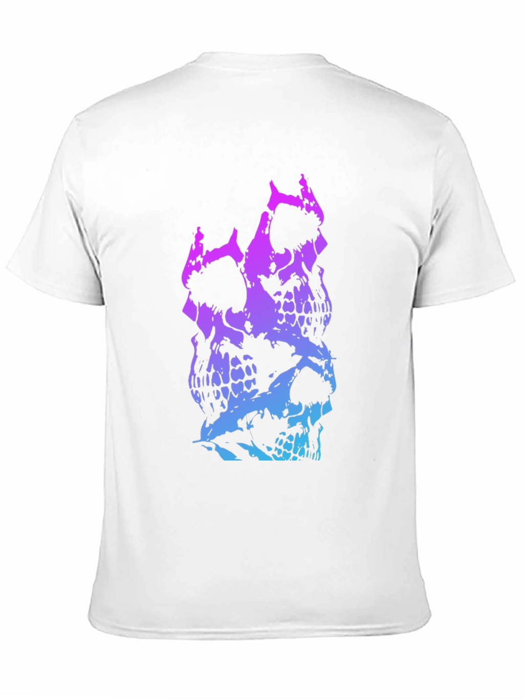 Skull Stack Graphic Tee - Black
