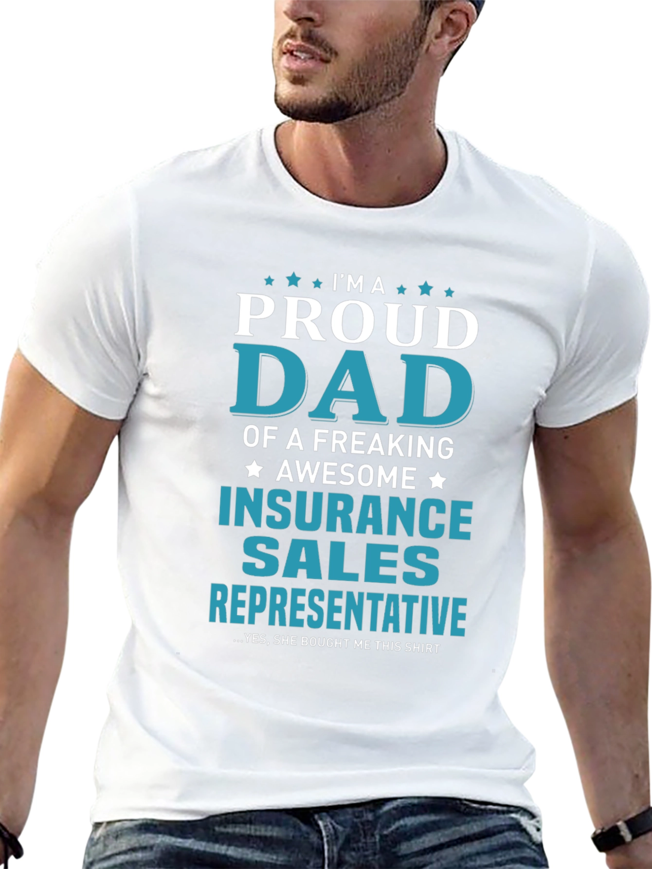 Proud Dad Insurance Sales Rep T-Shirt