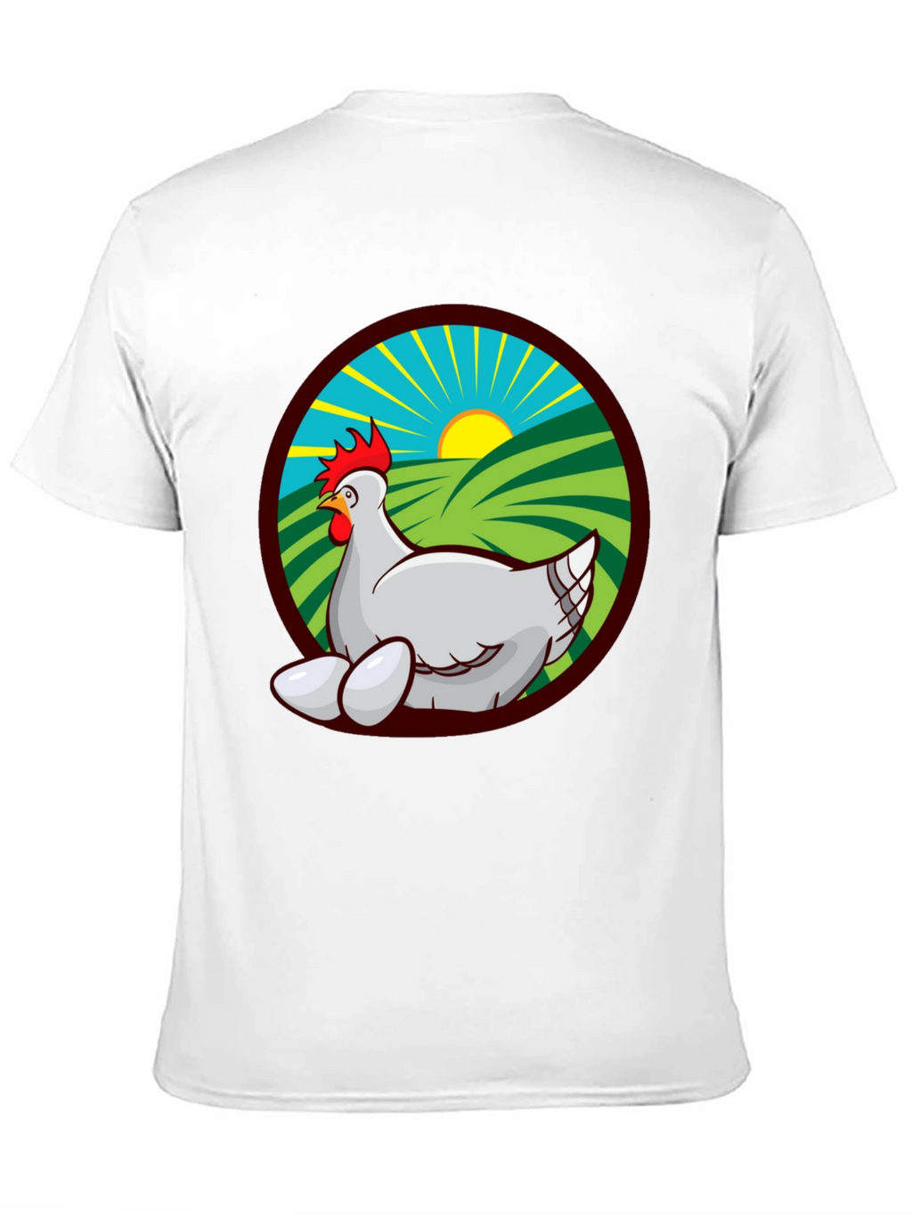 Chicken and Eggs Graphic Tee - Farm Fresh Design