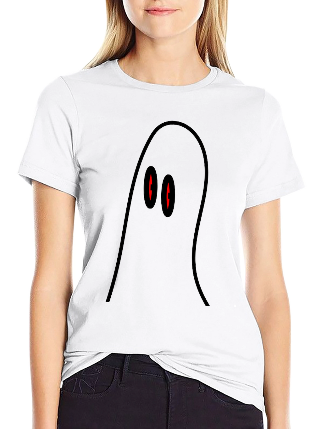 Spooky Ghost T-Shirt - Halloween Graphic Tee
