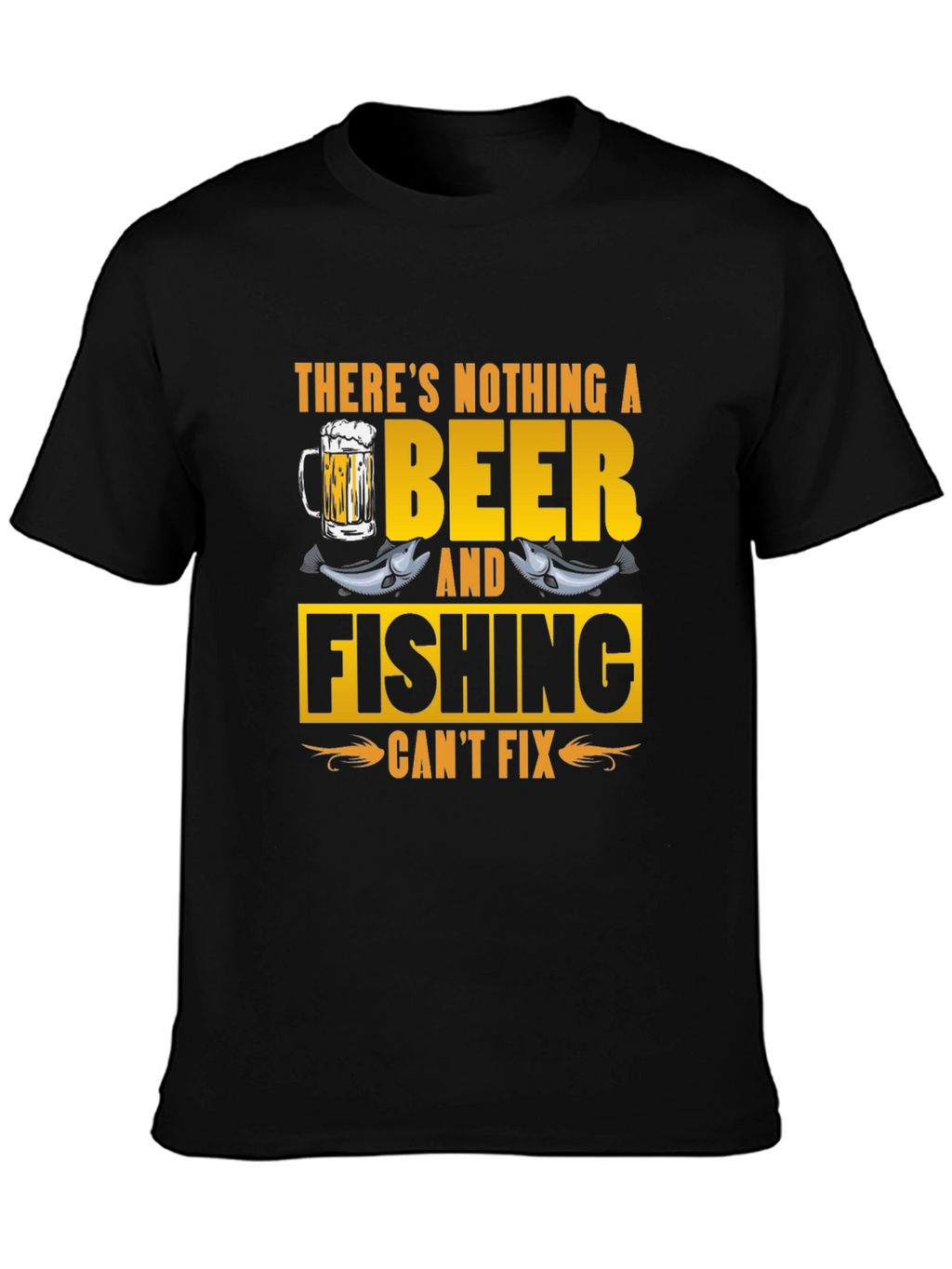 Beer & Fishing Fix T-Shirt - Mens Graphic Tee