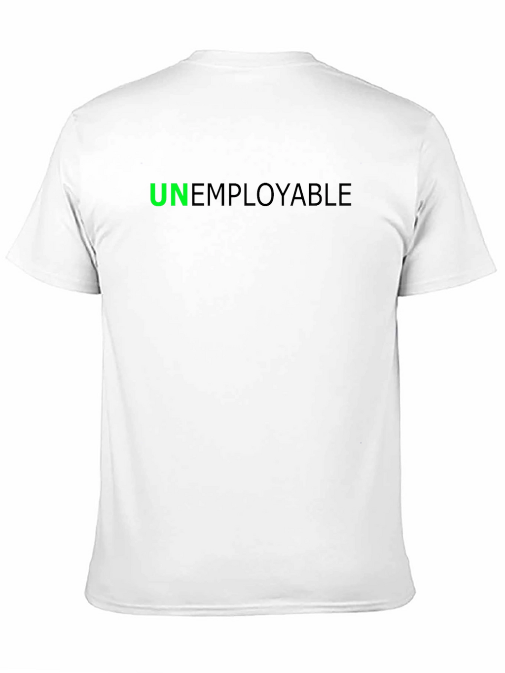 Unemployable Graphic Tee - Black Cotton Blend T-Shirt