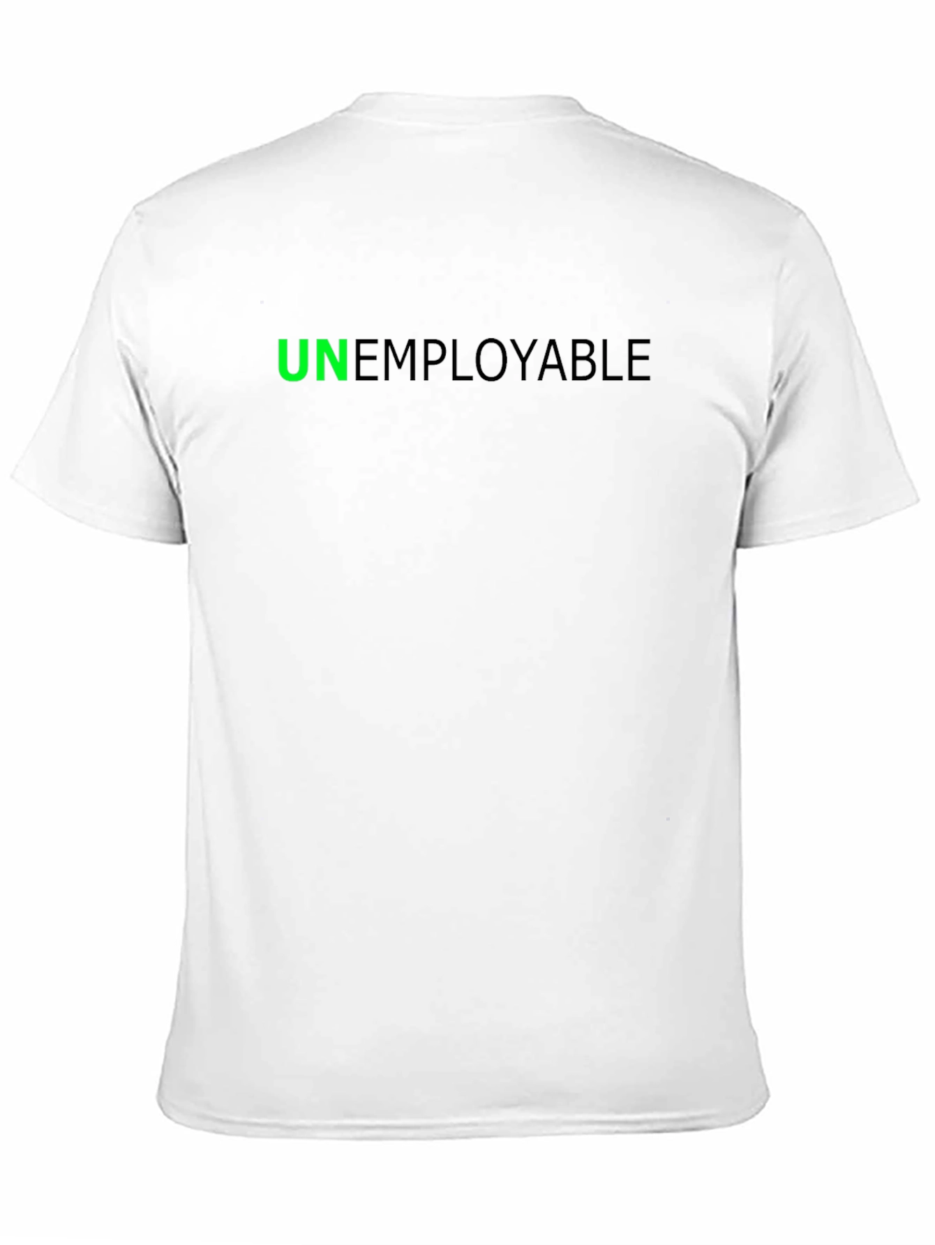 Unemployable Graphic Tee - Black Cotton Blend T-Shirt