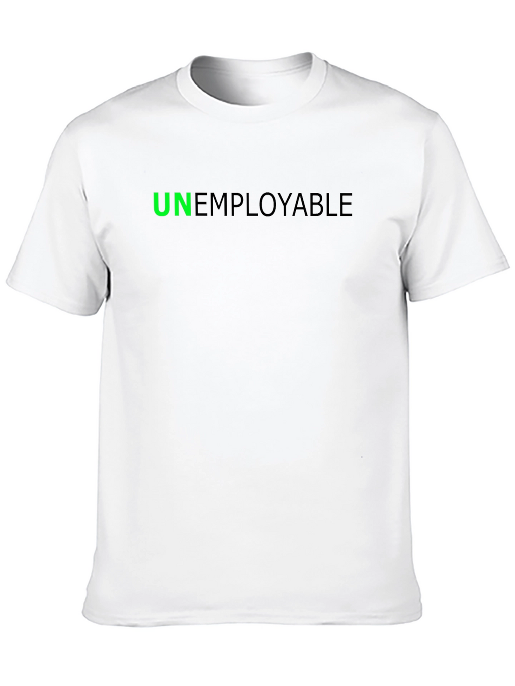 Unemployable Graphic Tee - Black Cotton Blend T-Shirt