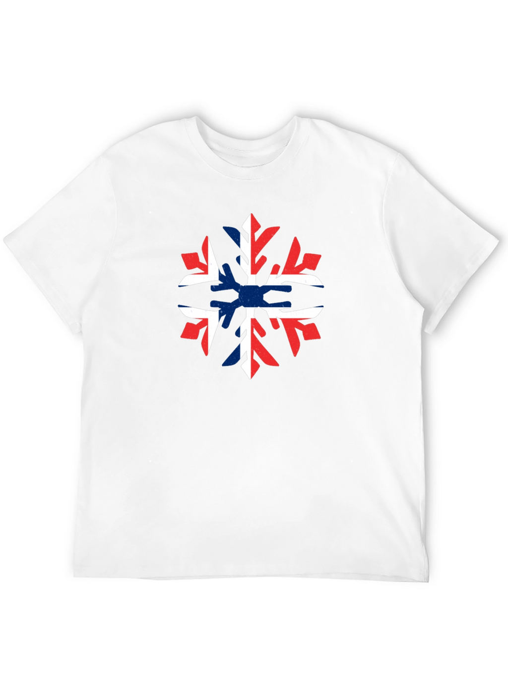 Norway Flag Snowflake Graphic T-Shirt