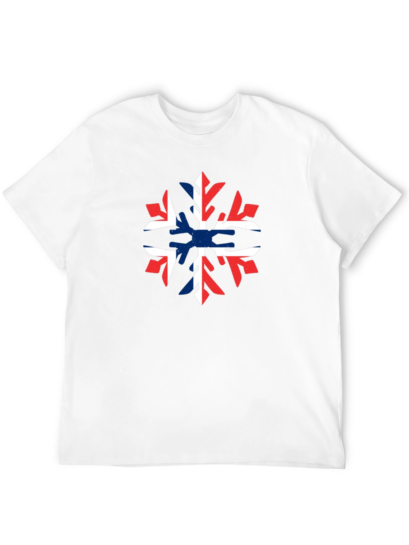 Norway Flag Snowflake Graphic T-Shirt