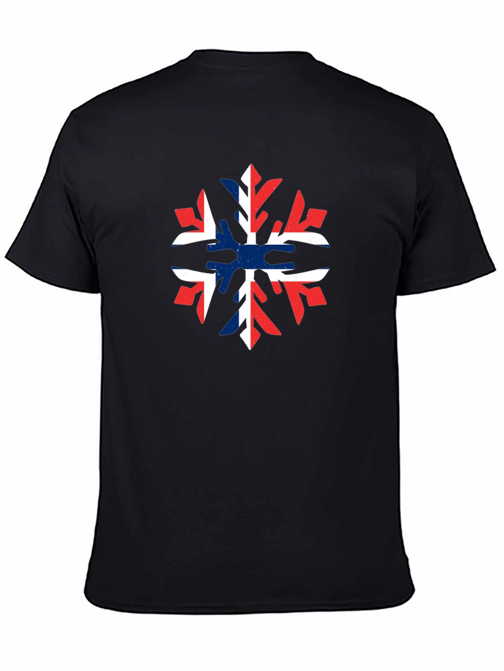 Norway Flag Snowflake Graphic T-Shirt