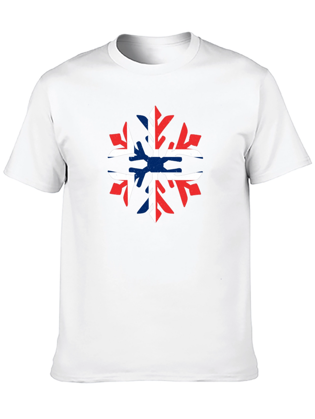 Norway Flag Snowflake Graphic T-Shirt