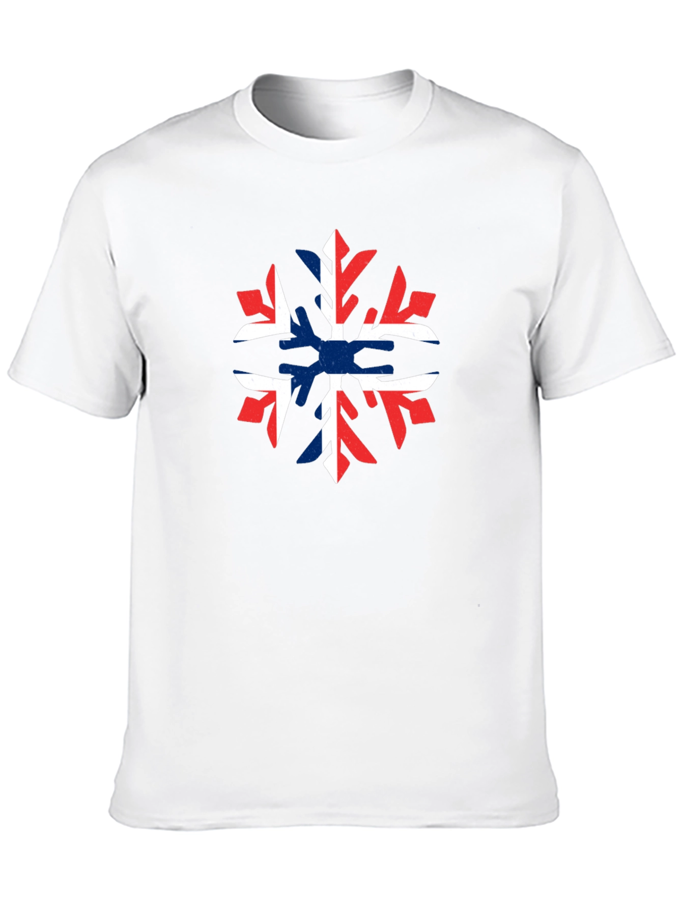 Norway Flag Snowflake Graphic T-Shirt
