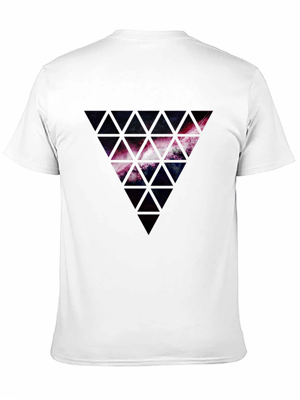 Galaxy Triangle Graphic Black T-Shirt