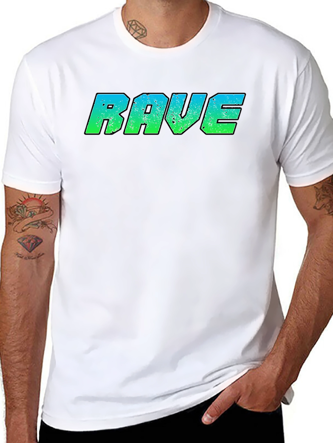 Rave Graphic T-Shirt - Retro EDM Design
