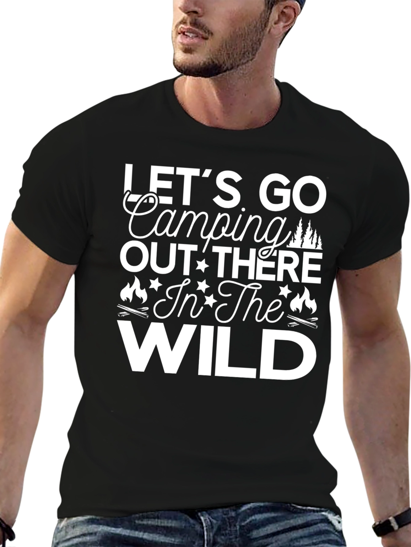 Lets Go Camping T-Shirt - Wild Adventure Tee
