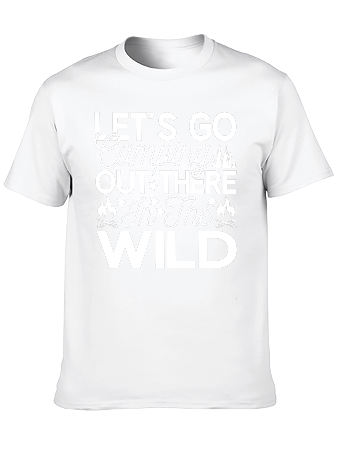 Lets Go Camping T-Shirt - Wild Adventure Tee