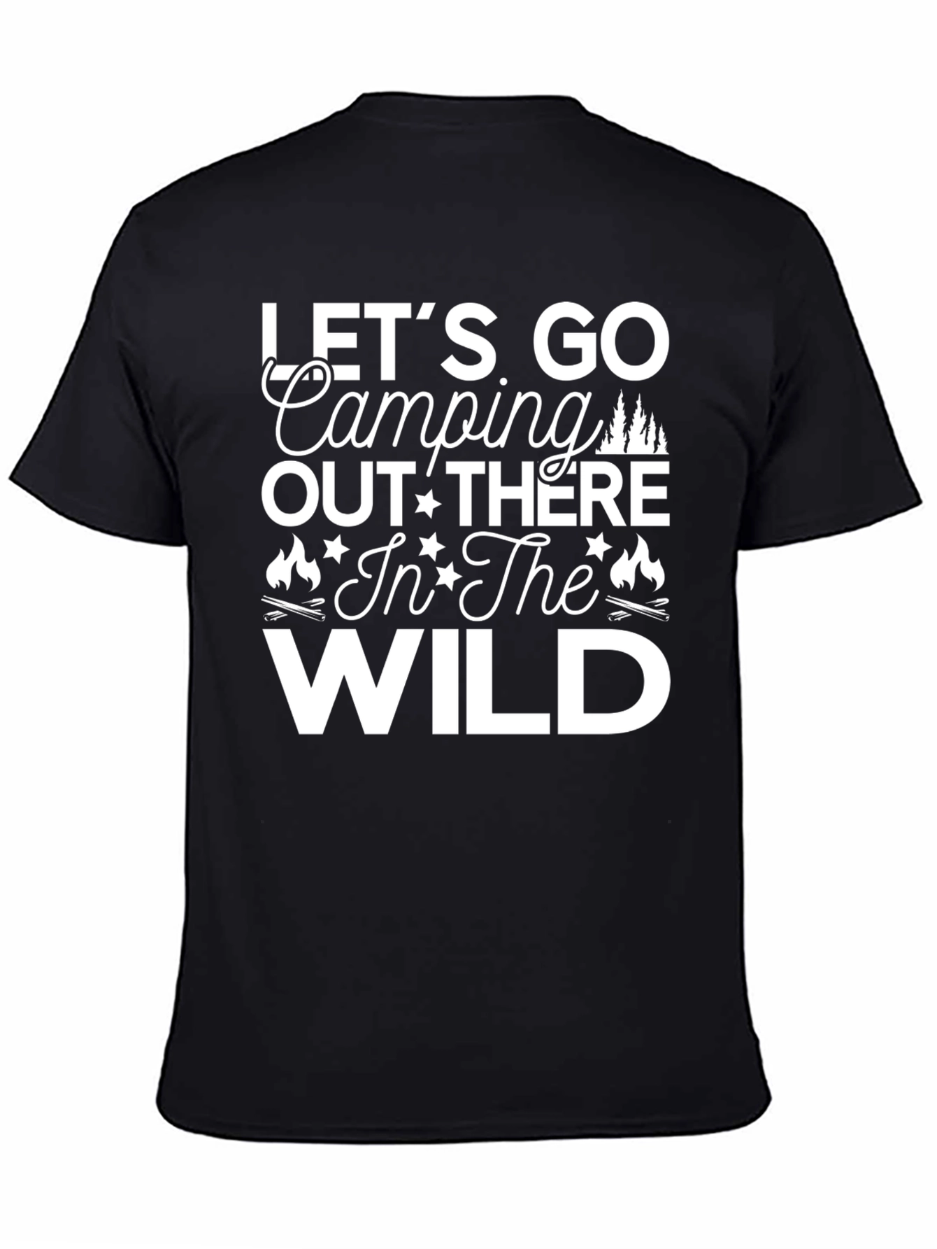 Lets Go Camping T-Shirt - Wild Adventure Tee