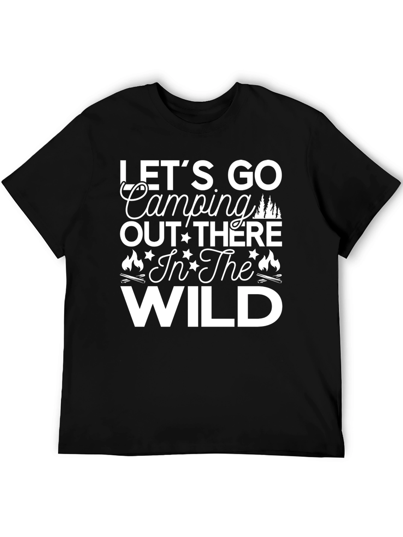 Lets Go Camping T-Shirt - Wild Adventure Tee