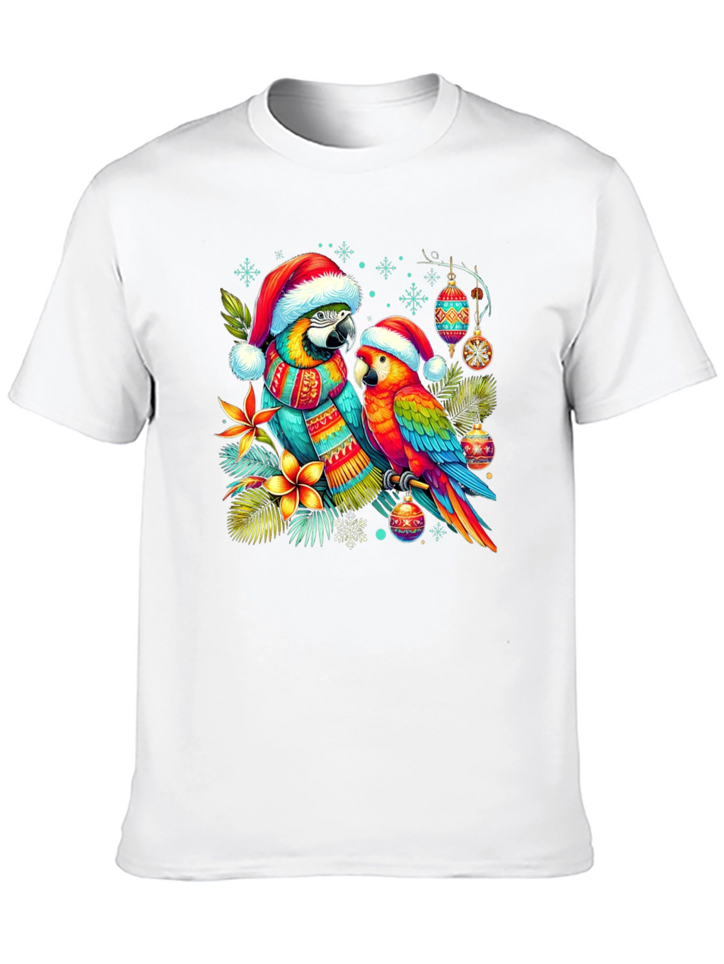 Christmas Parrots T-Shirt