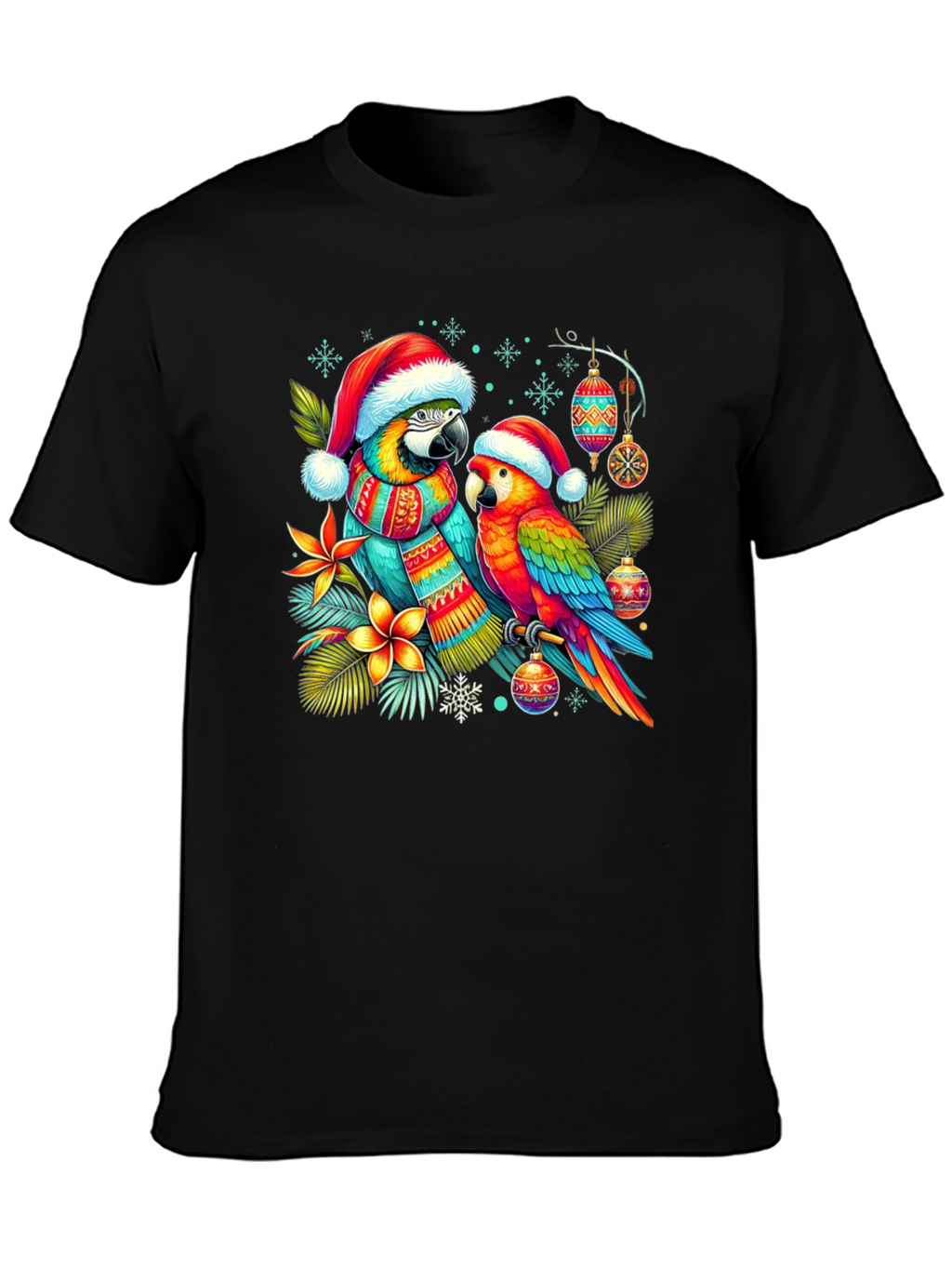 Christmas Parrots T-Shirt