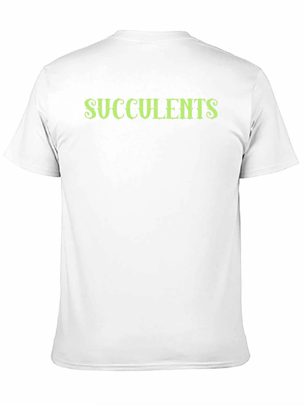 Succulents Graphic Black T-Shirt