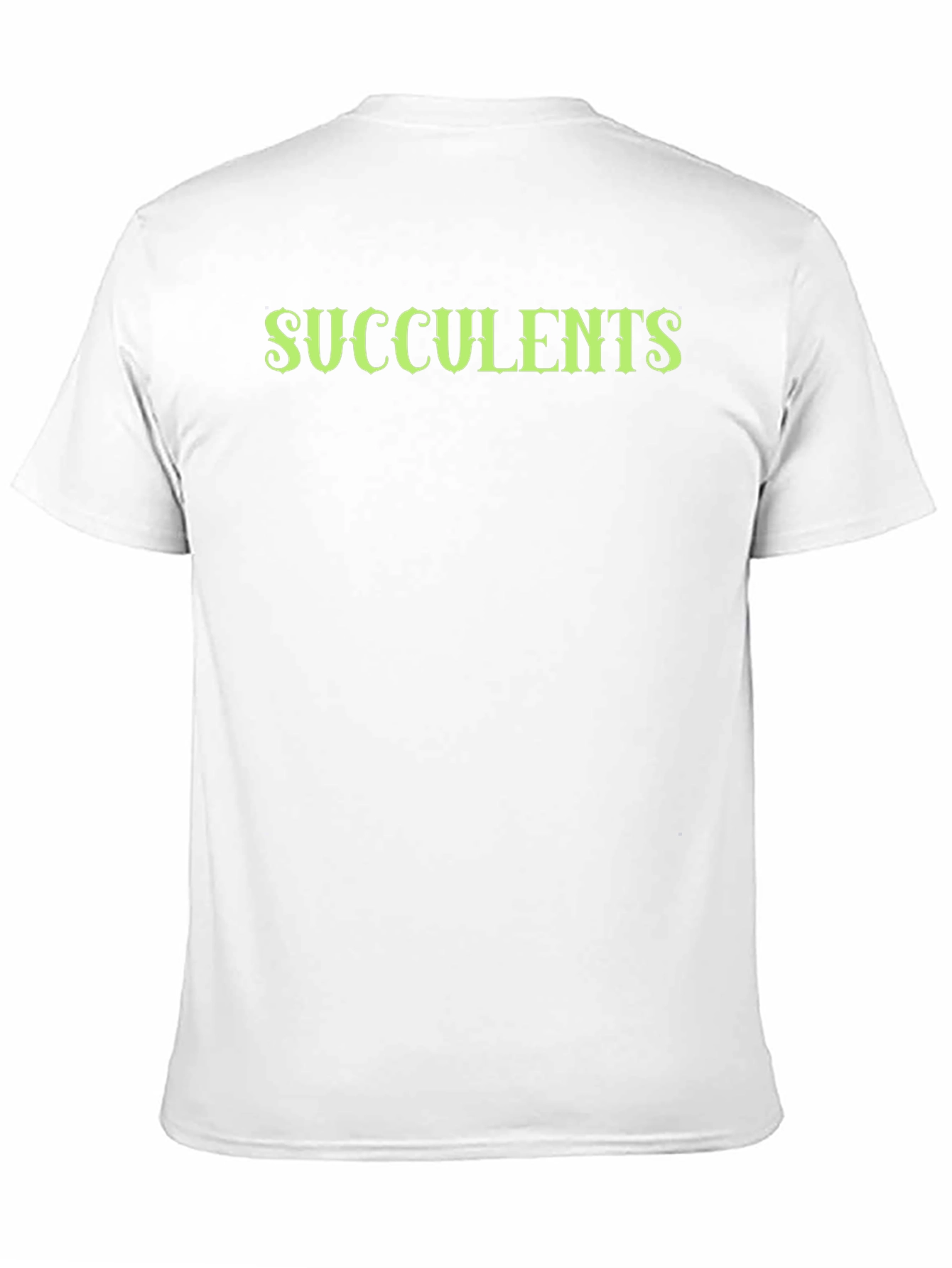 Succulents Graphic Black T-Shirt