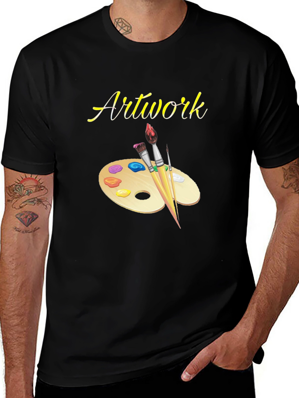 Artists Palette Graphic Tee - Black