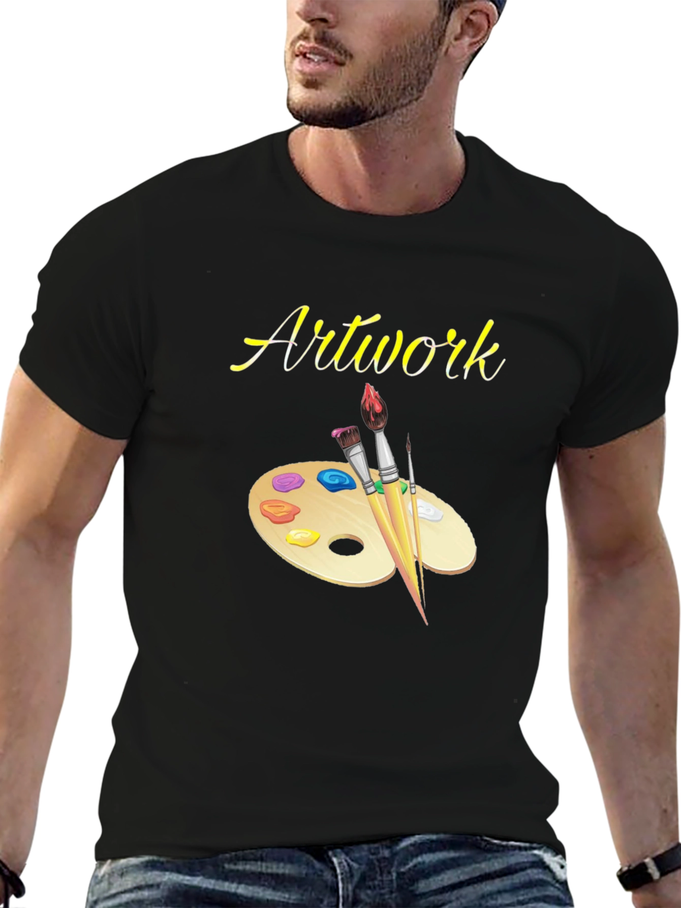 Artists Palette Graphic Tee - Black