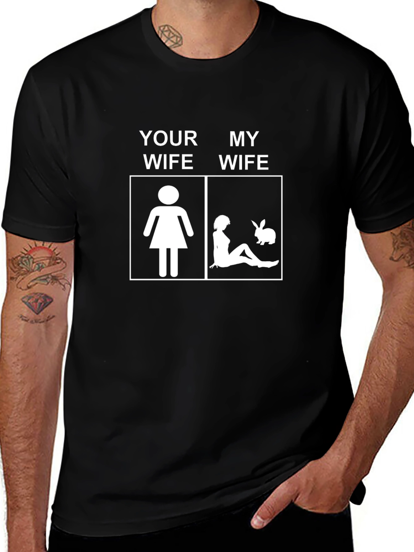 Humorous Your Wife My Wife Graphic Tee