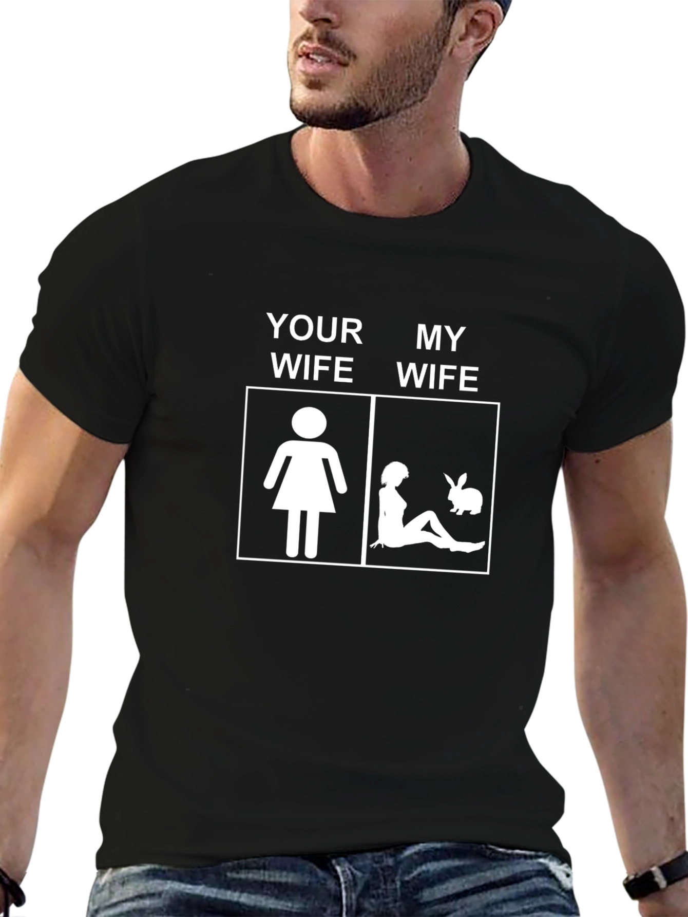 Humorous Your Wife My Wife Graphic Tee
