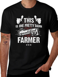 Qualified Farmer Black T-Shirt Graphic Tee
