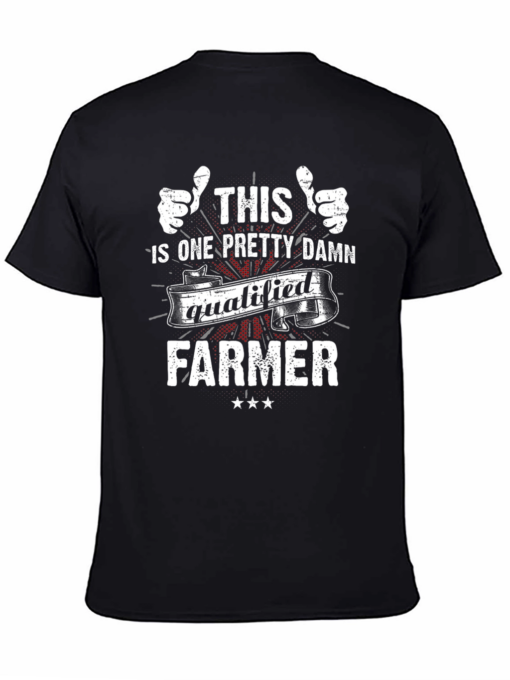 Qualified Farmer Black T-Shirt Graphic Tee