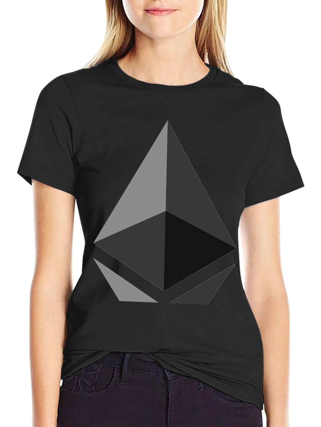 Geometric Graphic Tee - Modern Style