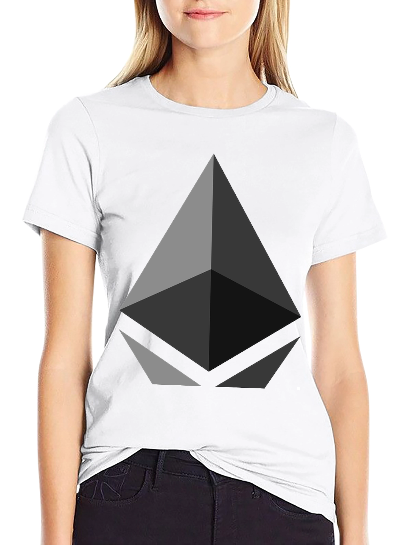 Geometric Graphic Tee - Modern Style