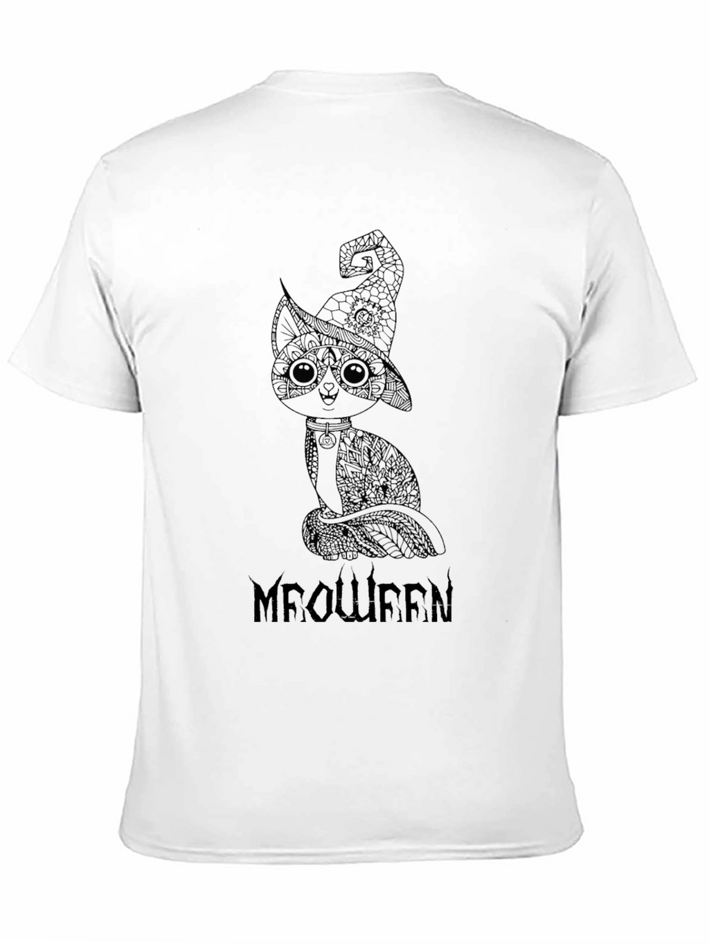 Meowween Black T-Shirt - Halloween Cat Tee