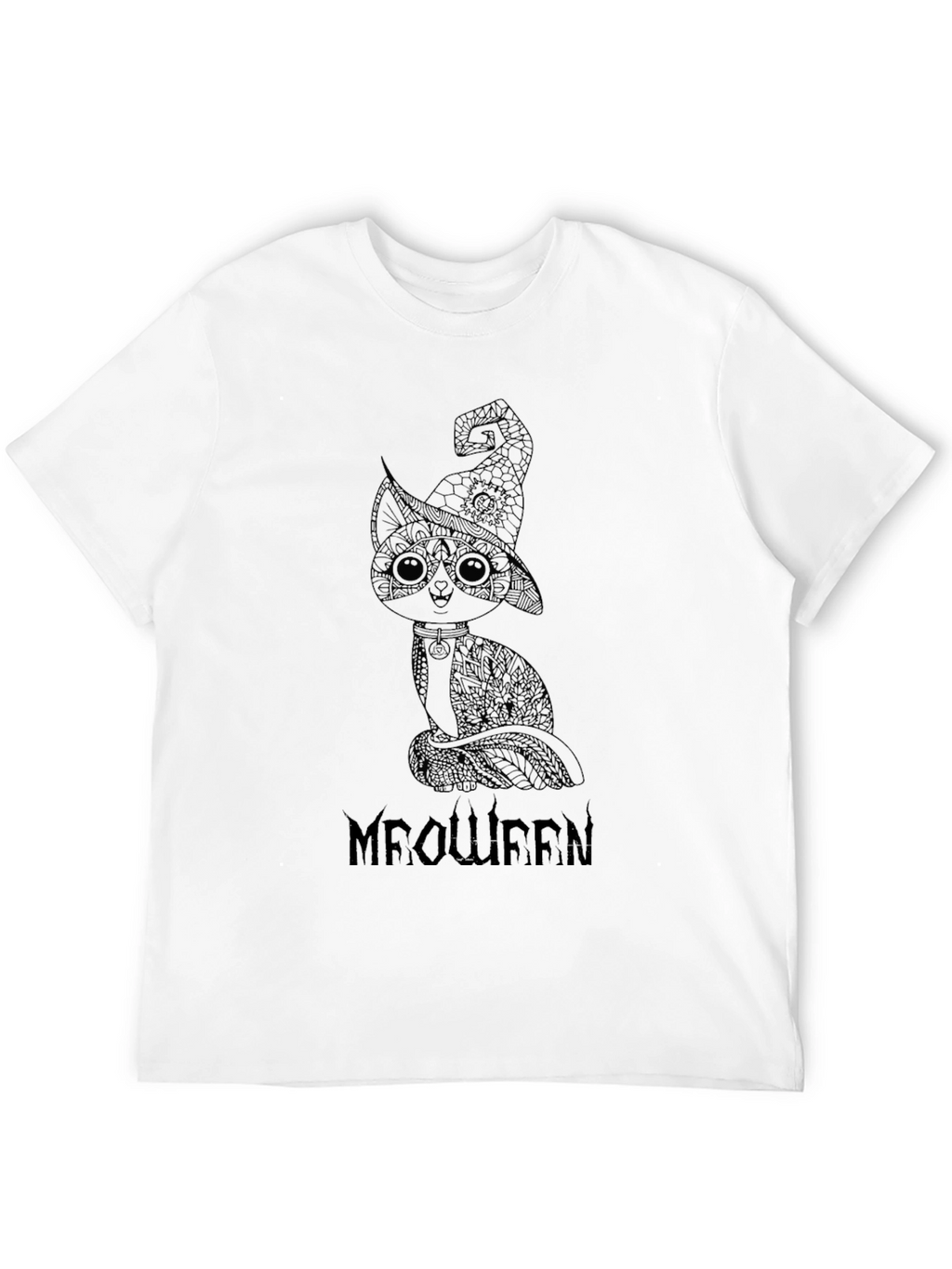 Meowween Black T-Shirt - Halloween Cat Tee