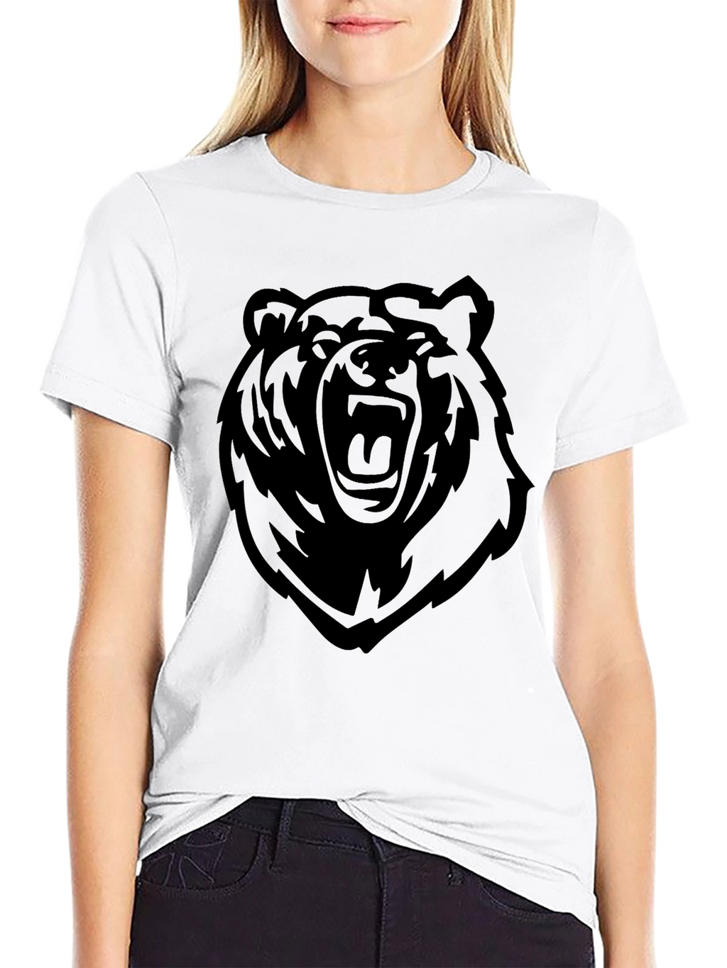 Bold Bear Graphic Tee - Mens Black T-Shirt