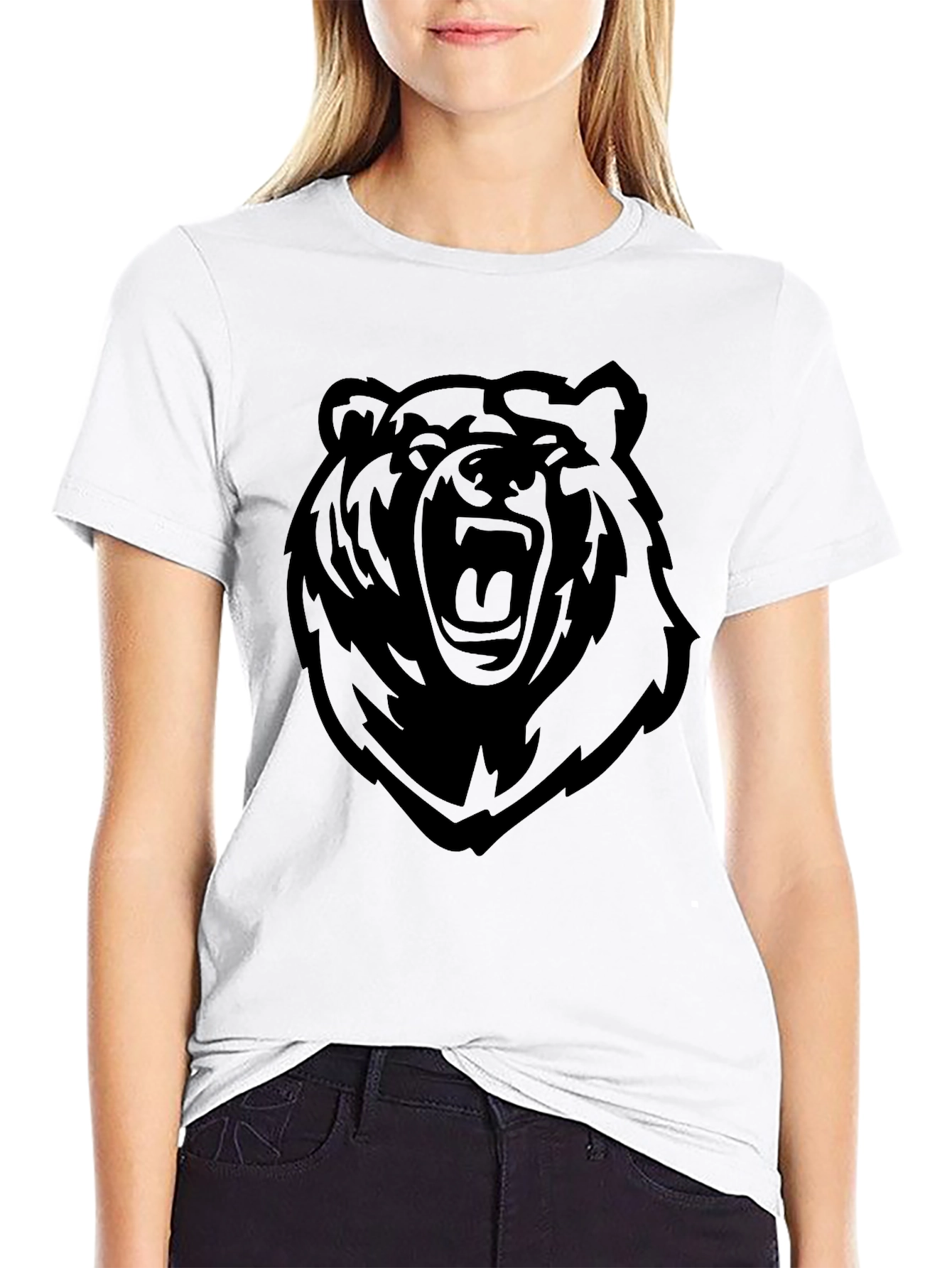 Bold Bear Graphic Tee - Mens Black T-Shirt
