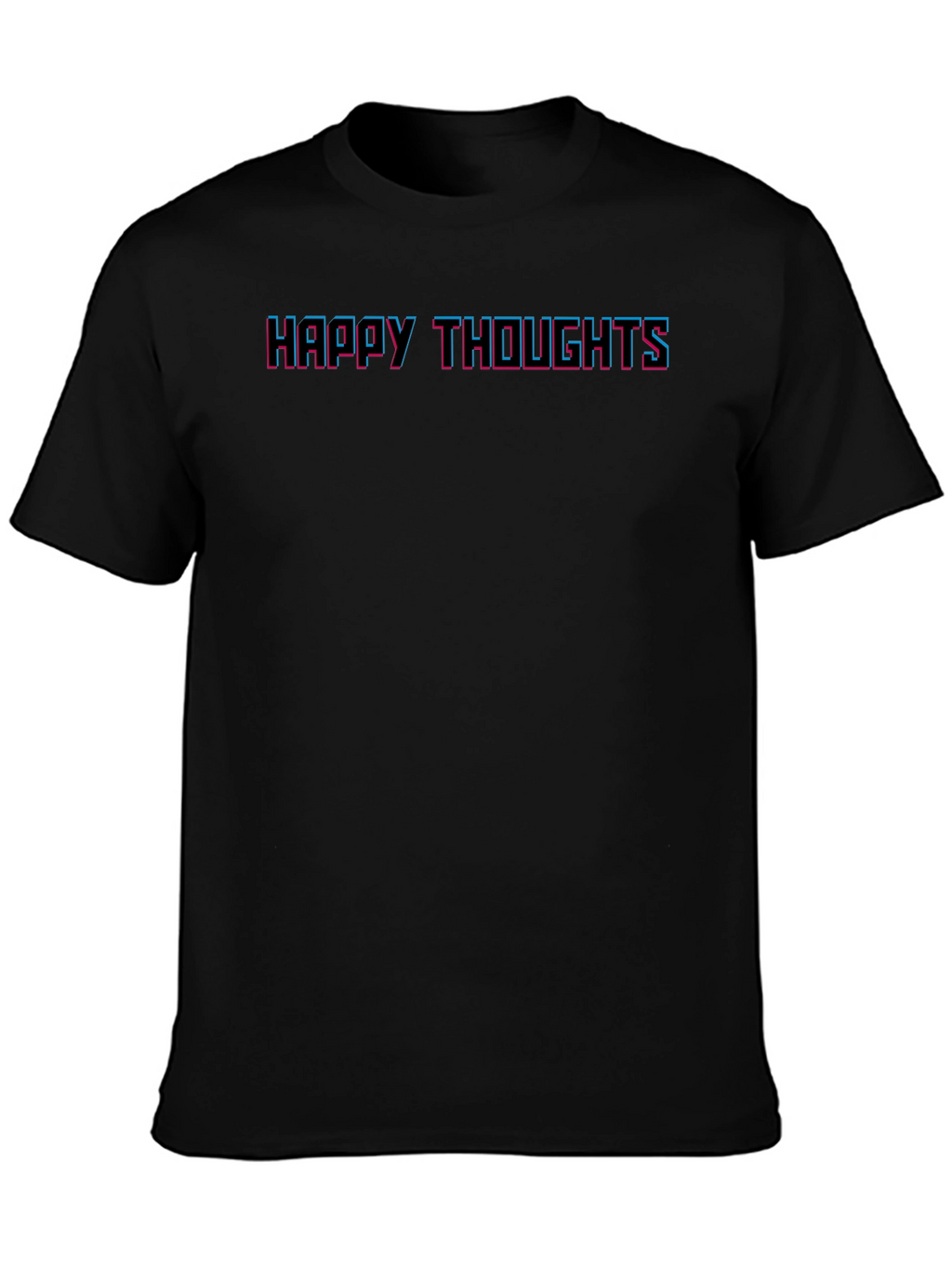 Happy Thoughts Graphic Tee - Black