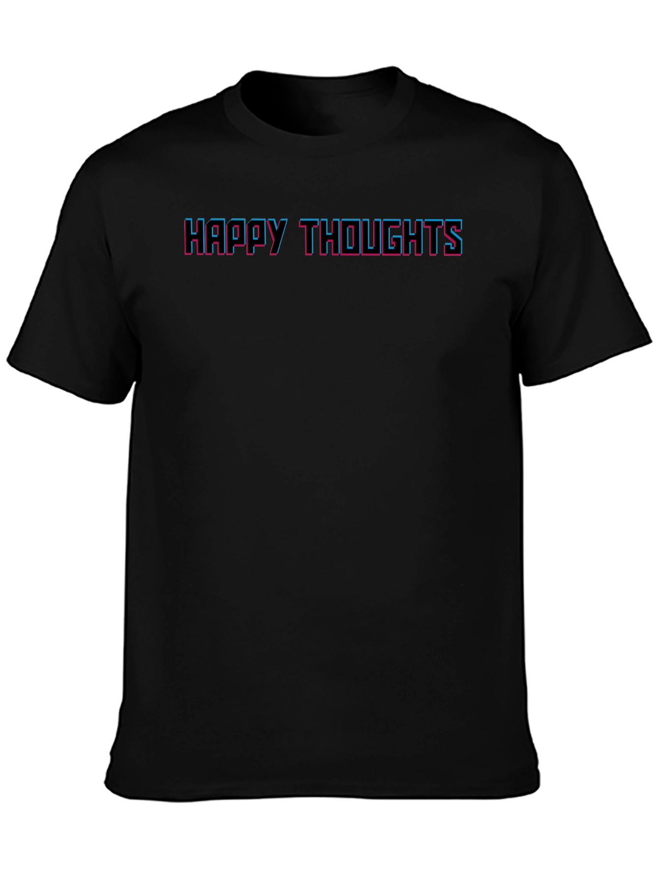 Happy Thoughts Graphic Tee - Black