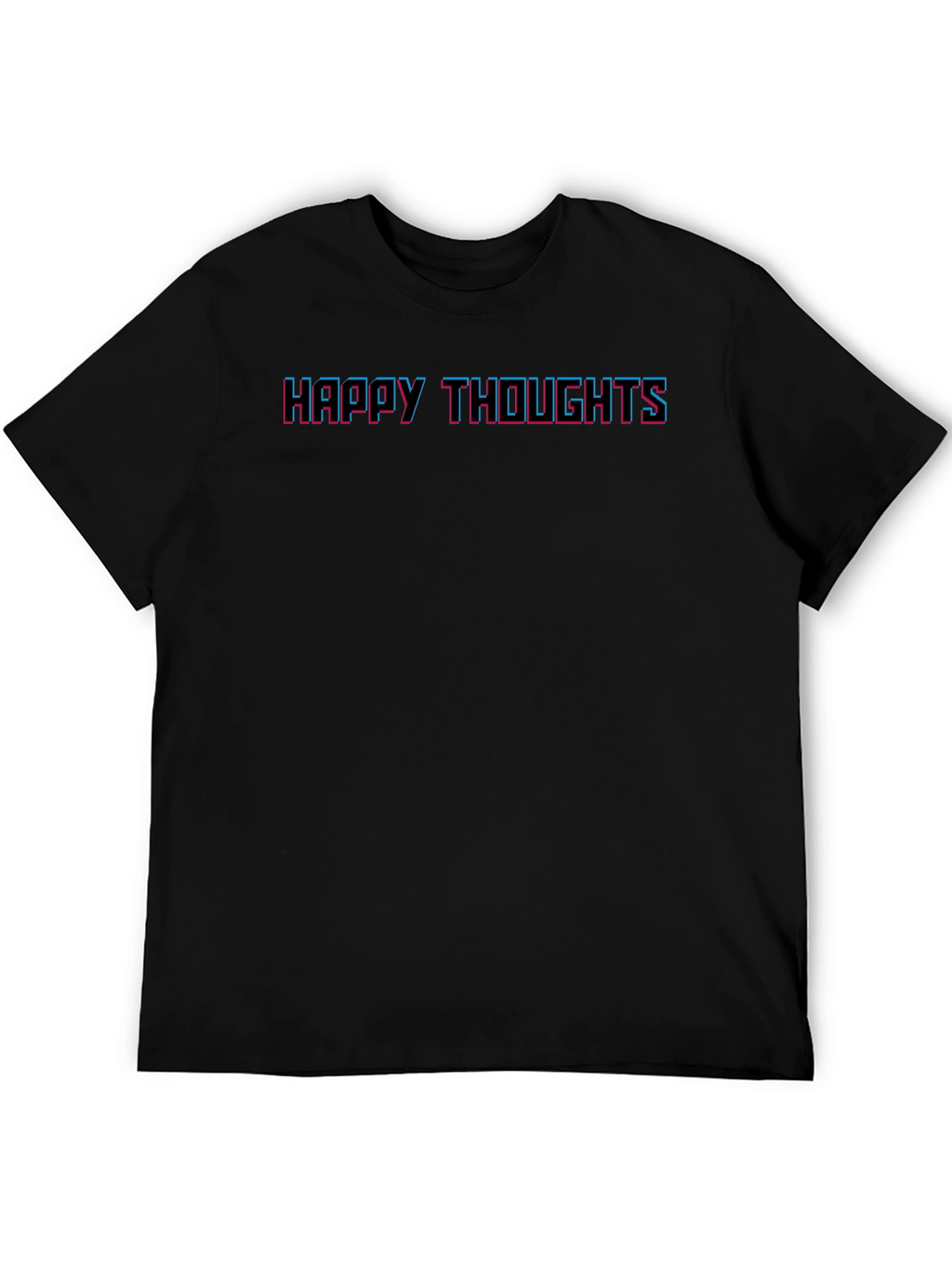 Happy Thoughts Graphic Tee - Black
