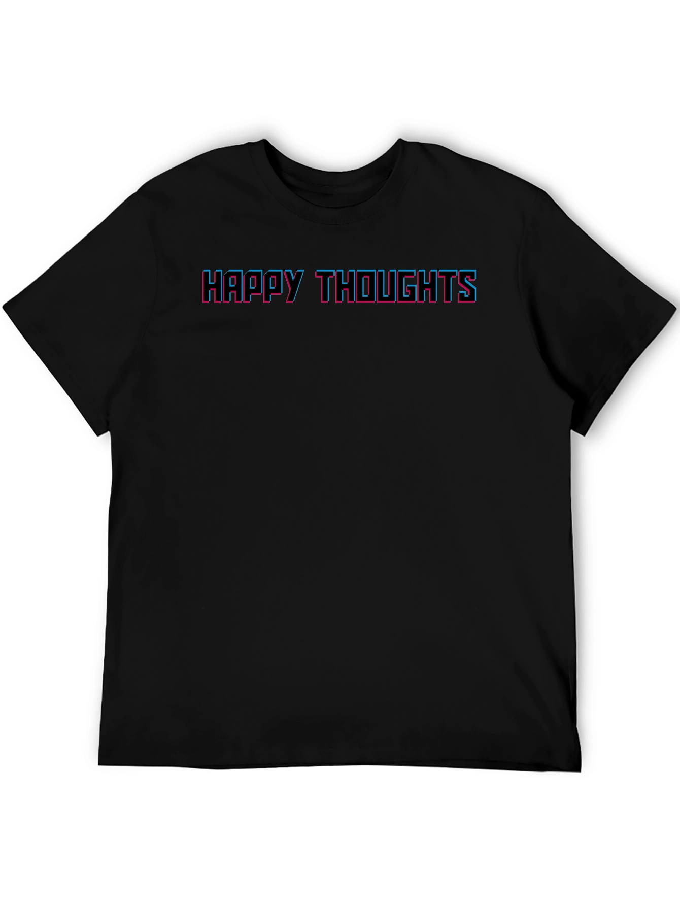 Happy Thoughts Graphic Tee - Black