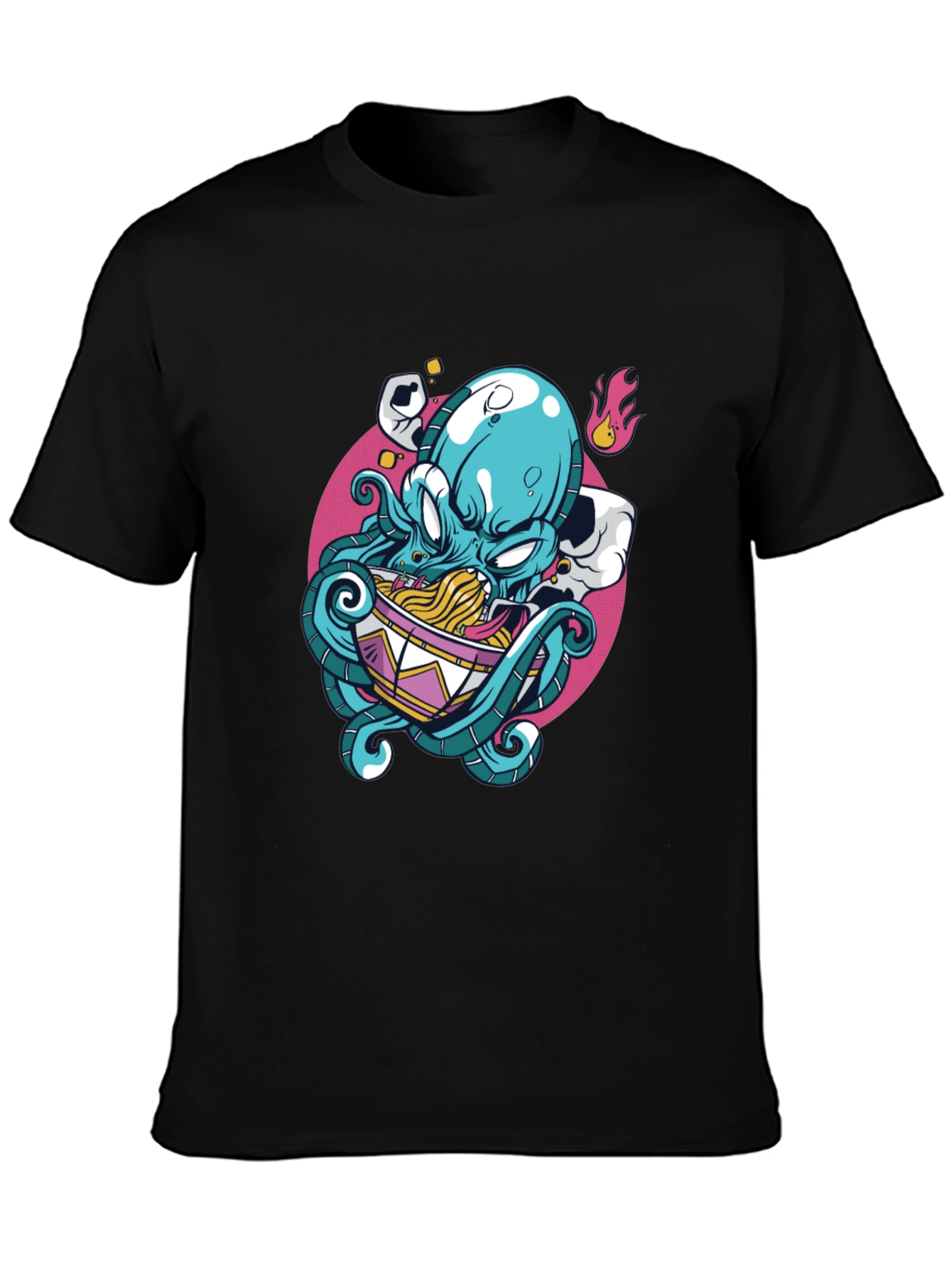 Octopus Ramen Graphic Tee - Unique Design