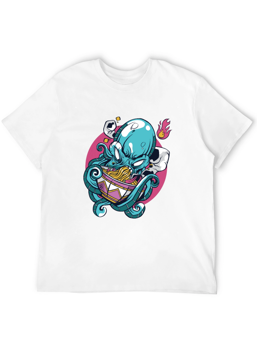 Octopus Ramen Graphic Tee - Unique Design