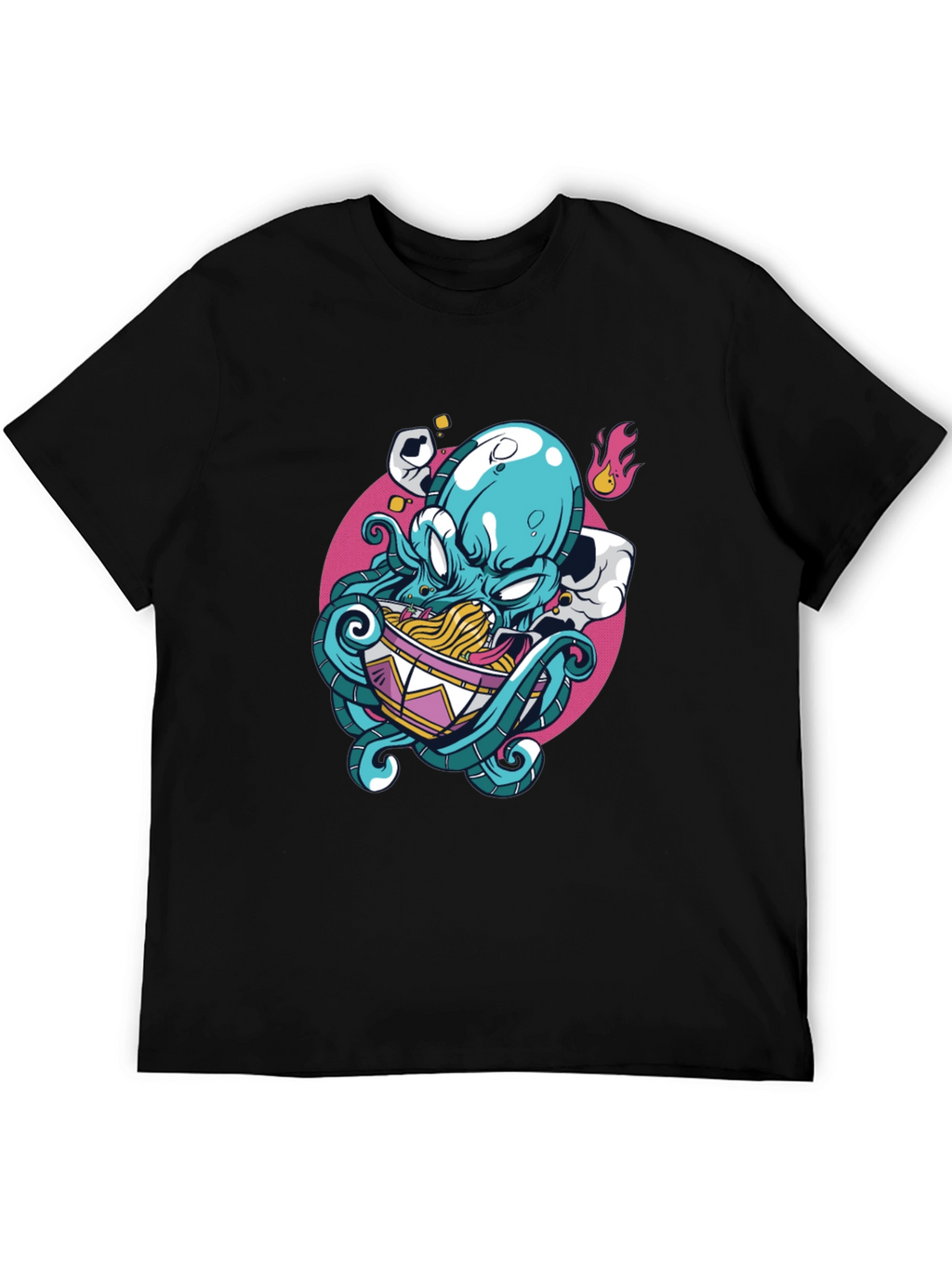 Octopus Ramen Graphic Tee - Unique Design