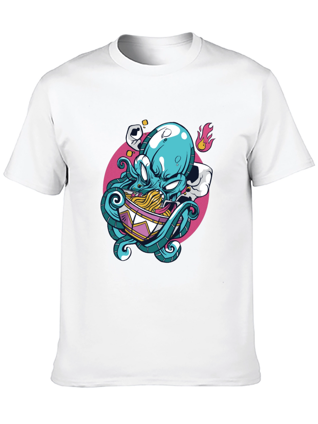 Octopus Ramen Graphic Tee - Unique Design