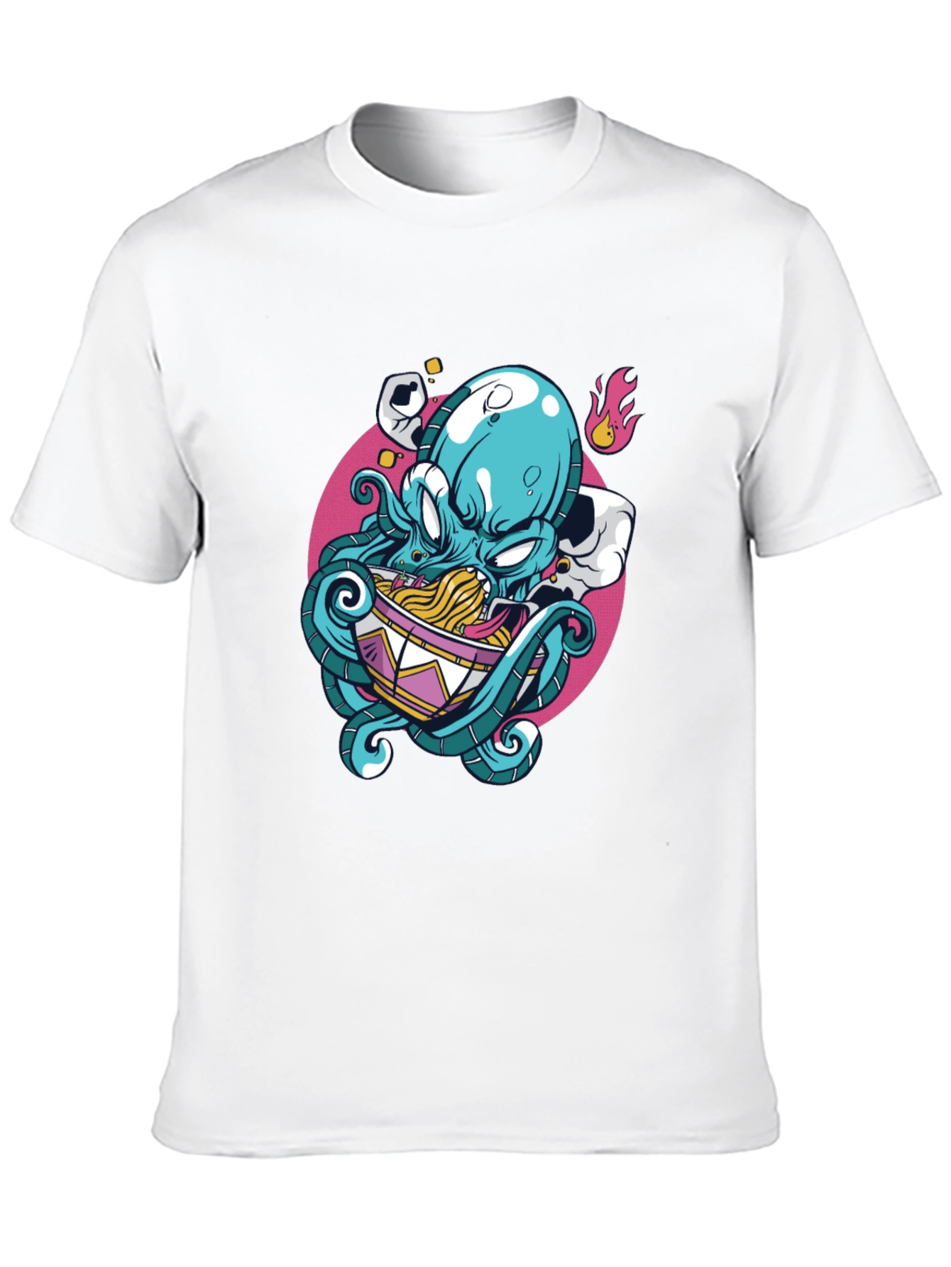 Octopus Ramen Graphic Tee - Unique Design