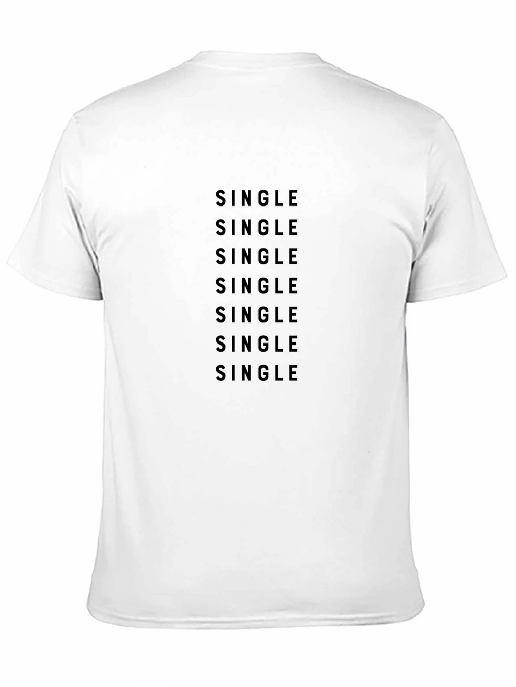 Single Statement Black T-Shirt