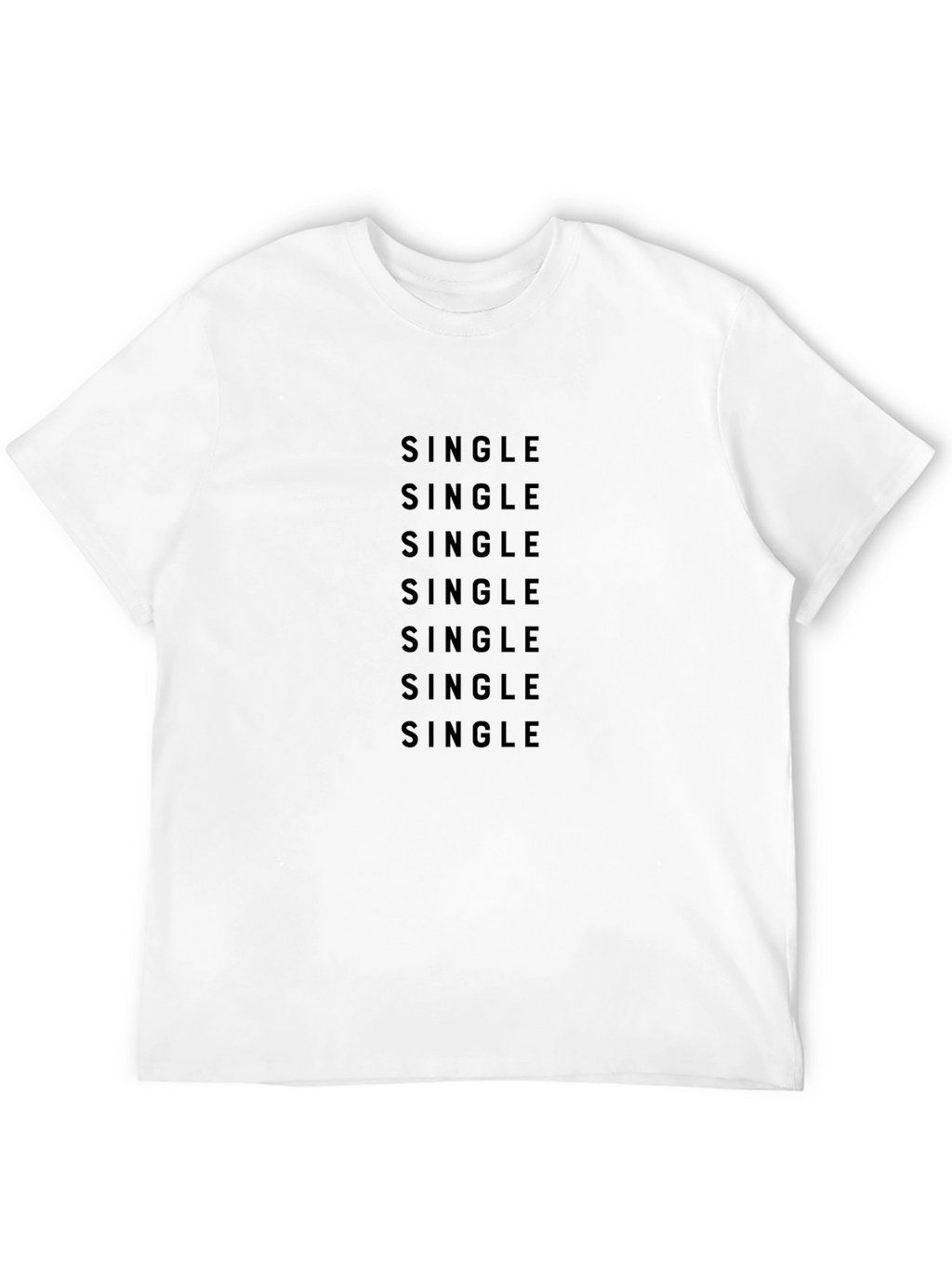 Single Statement Black T-Shirt