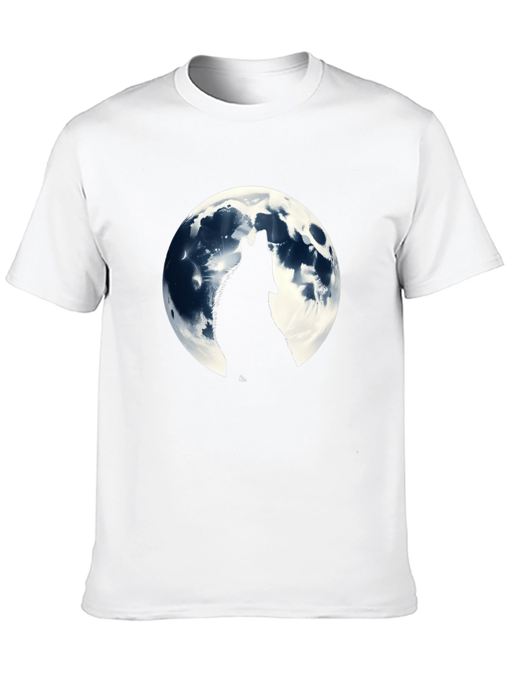 Wolf Moon Graphic T-Shirt - Black